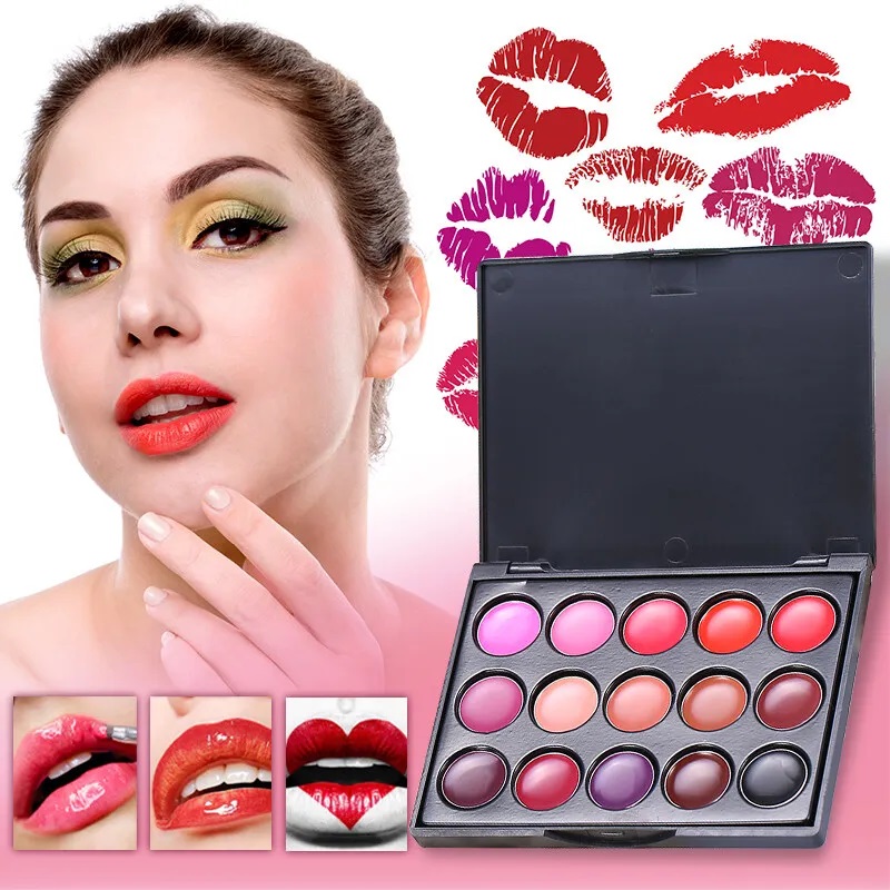 Lip Tint Korean - POPFEEL15 สีลิปสติก Palette Set Long Lasting