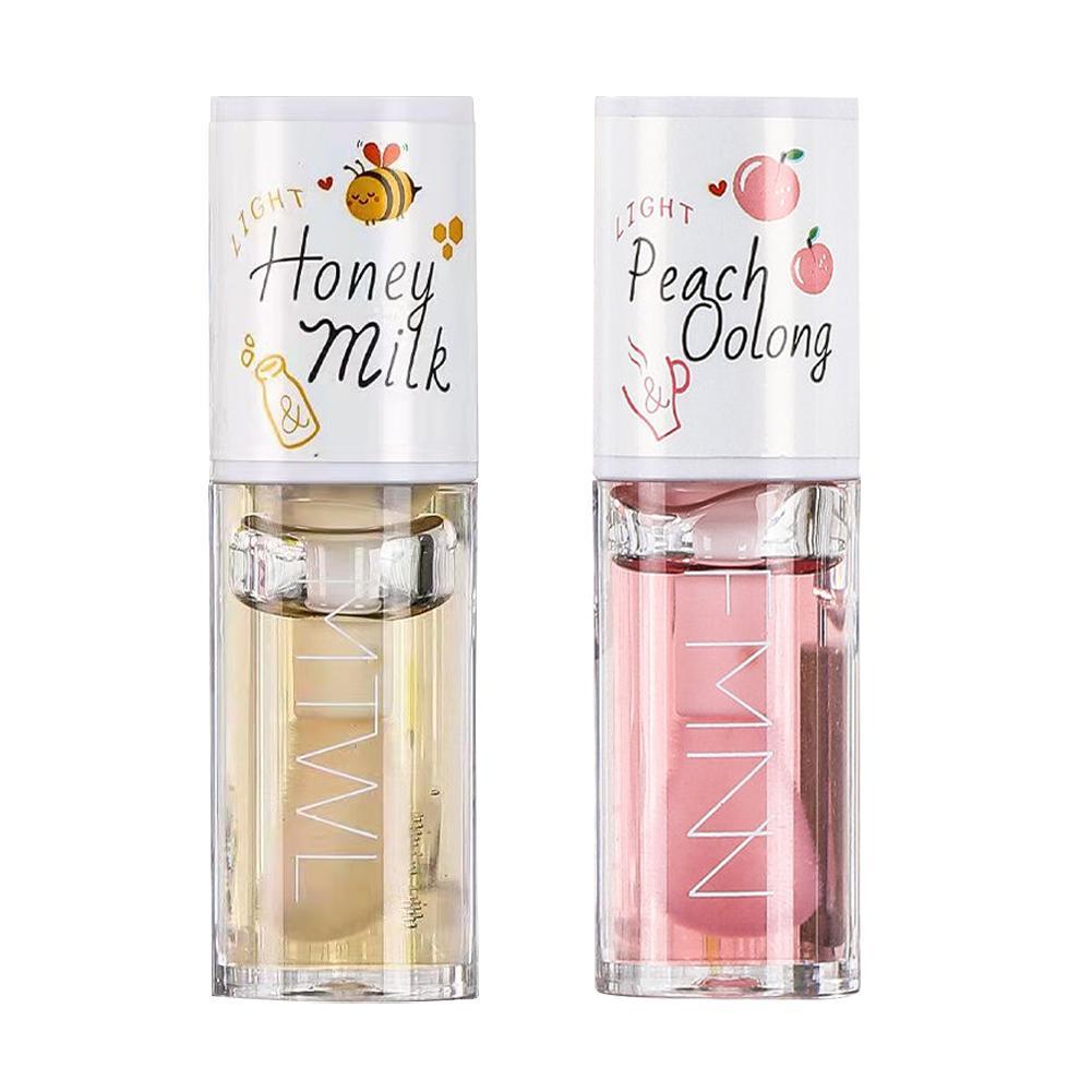 Lip Tint Korean - เกาหลี Kawaii Lip GLOSS น้ําผึ้งพีช Lip
