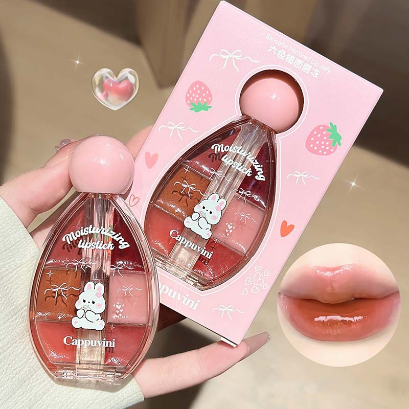 6 สีมิเรอร์ลิปกลอสพาเลท มอยส์เ - Lip Tint Korean บทวิจารณ์และราคา
