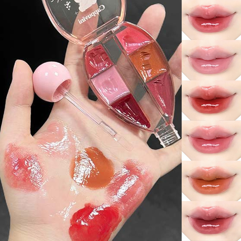 6 สีมิเรอร์ลิปกลอสพาเลท มอยส์เ - Lip Tint Korean บทวิจารณ์และราคา