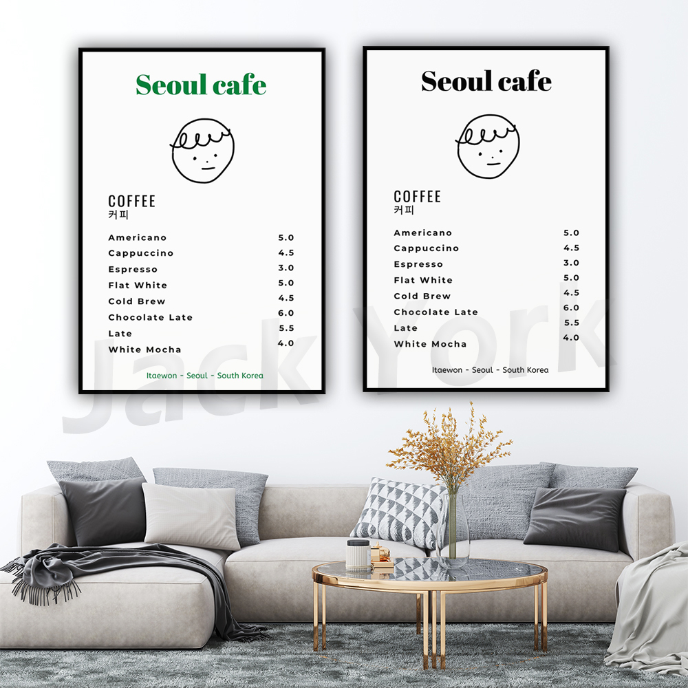 โซล Cafe พิมพ์ Wall Art พิมพ์  - Korean Arts And Lifestyle บทวิจารณ์และราคา