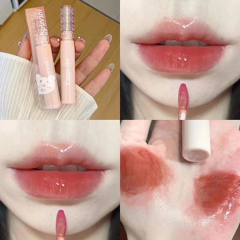 ลิปกลอสเนื้อฉ่ำวาวสีแดงเชอร์รี - Lip Tint Korean บทวิจารณ์และราคา