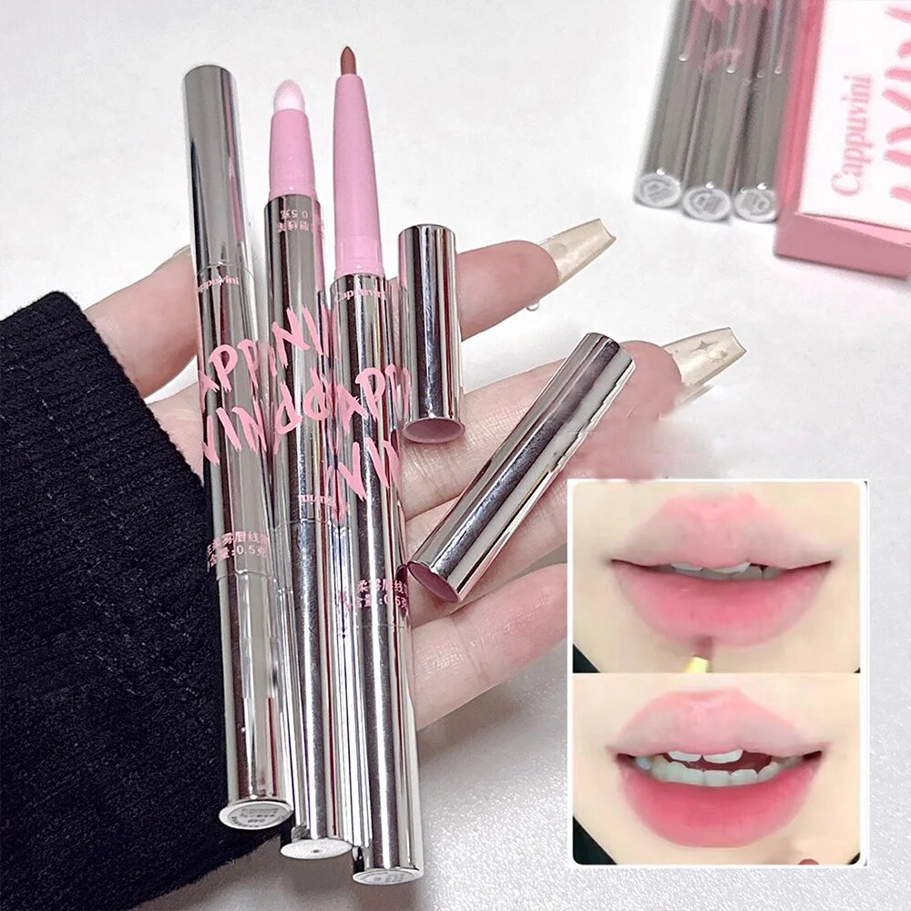 ลิปไลเนอร์สีนู้ดพร้อมแปรงทาปาก - Lip Tint Korean บทวิจารณ์และราคา