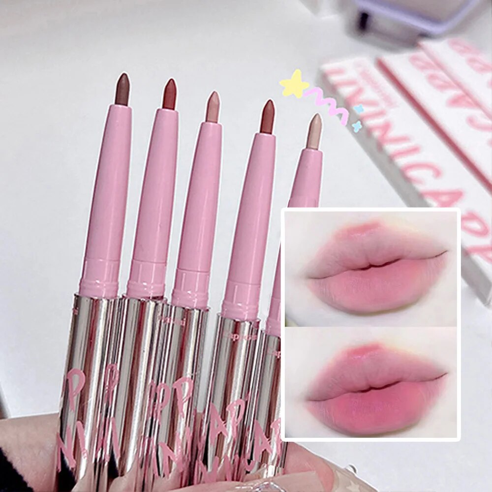 ลิปไลเนอร์สีนู้ดพร้อมแปรงทาปาก - Lip Tint Korean บทวิจารณ์และราคา