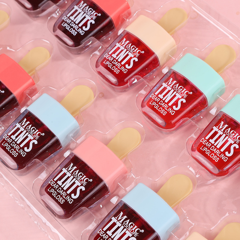 12Pcs Korea Lip Tint Ice Cream - Lip Tint Korean บทวิจารณ์และราคา
